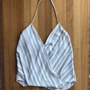 NWOT - Lulu’s Grey Striped Halter